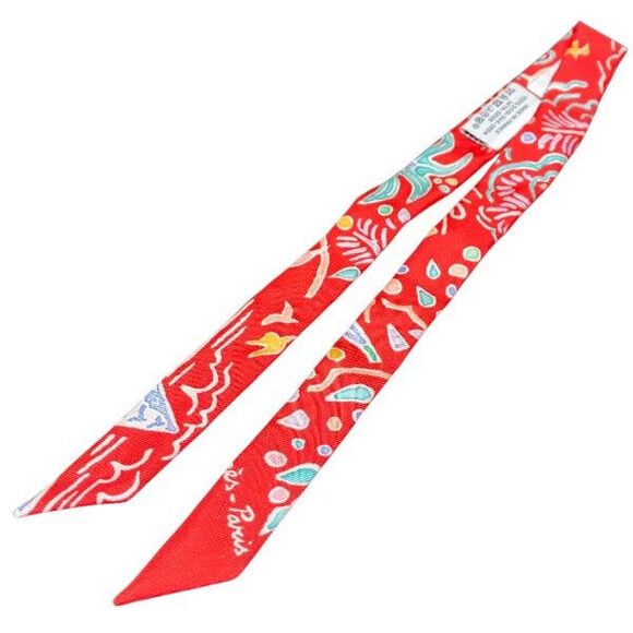 Hermes Twilly Doll Isola Di Primavera Silk Scarf
